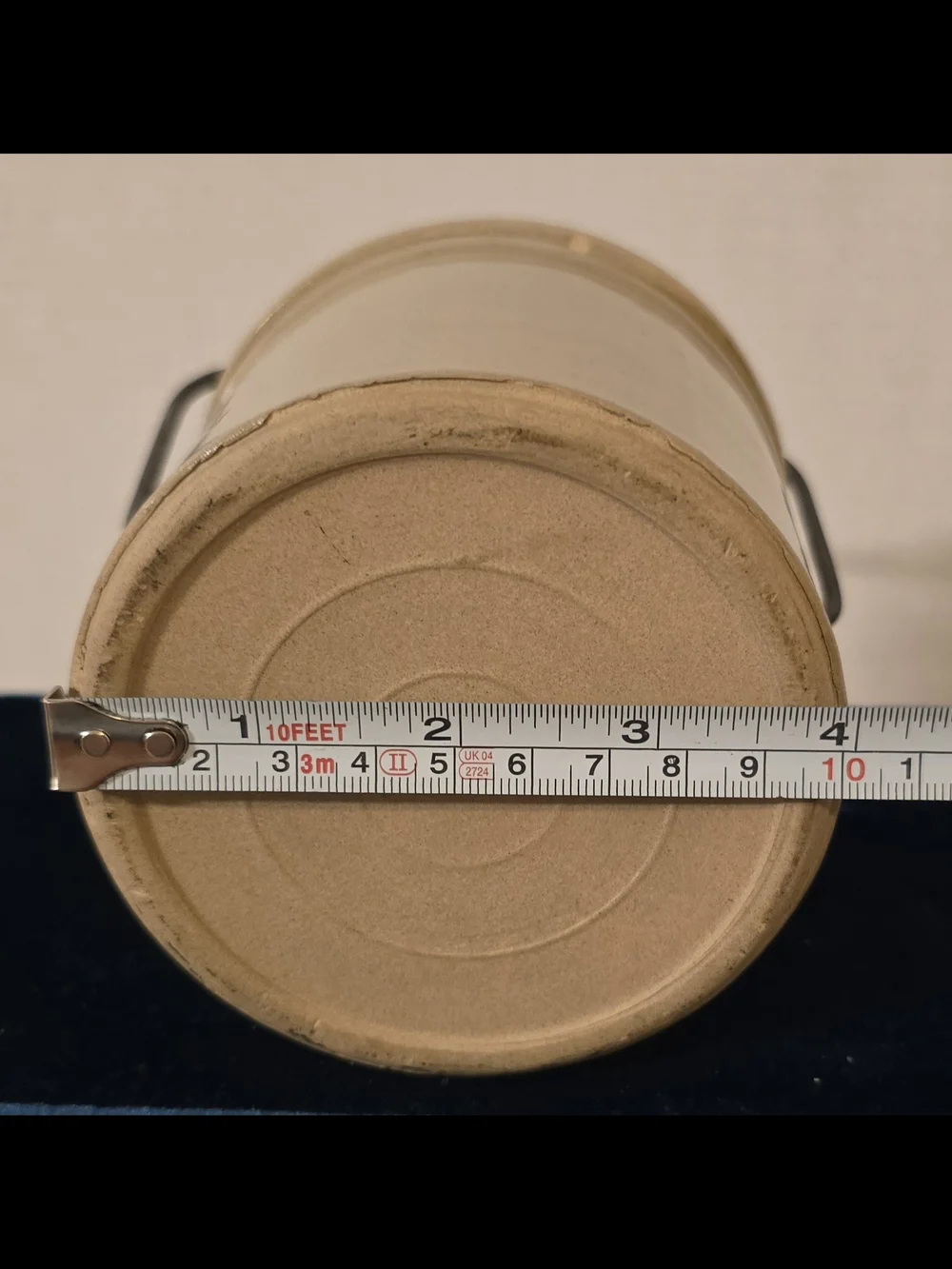 Vintage Wisconsin Pioneer Stoneware Cheese Crock with Lid & Wire Bail
